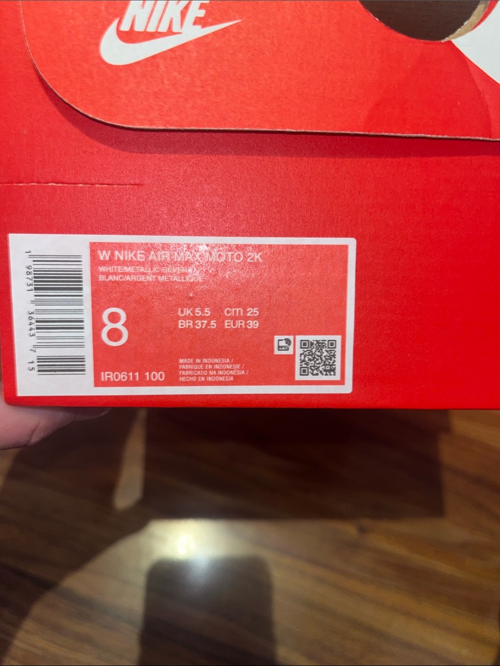 Nike Air Max Moto 2k. Woman’s Size 8. Brand New In Box . Extra Laces. - Picture 9 of 9